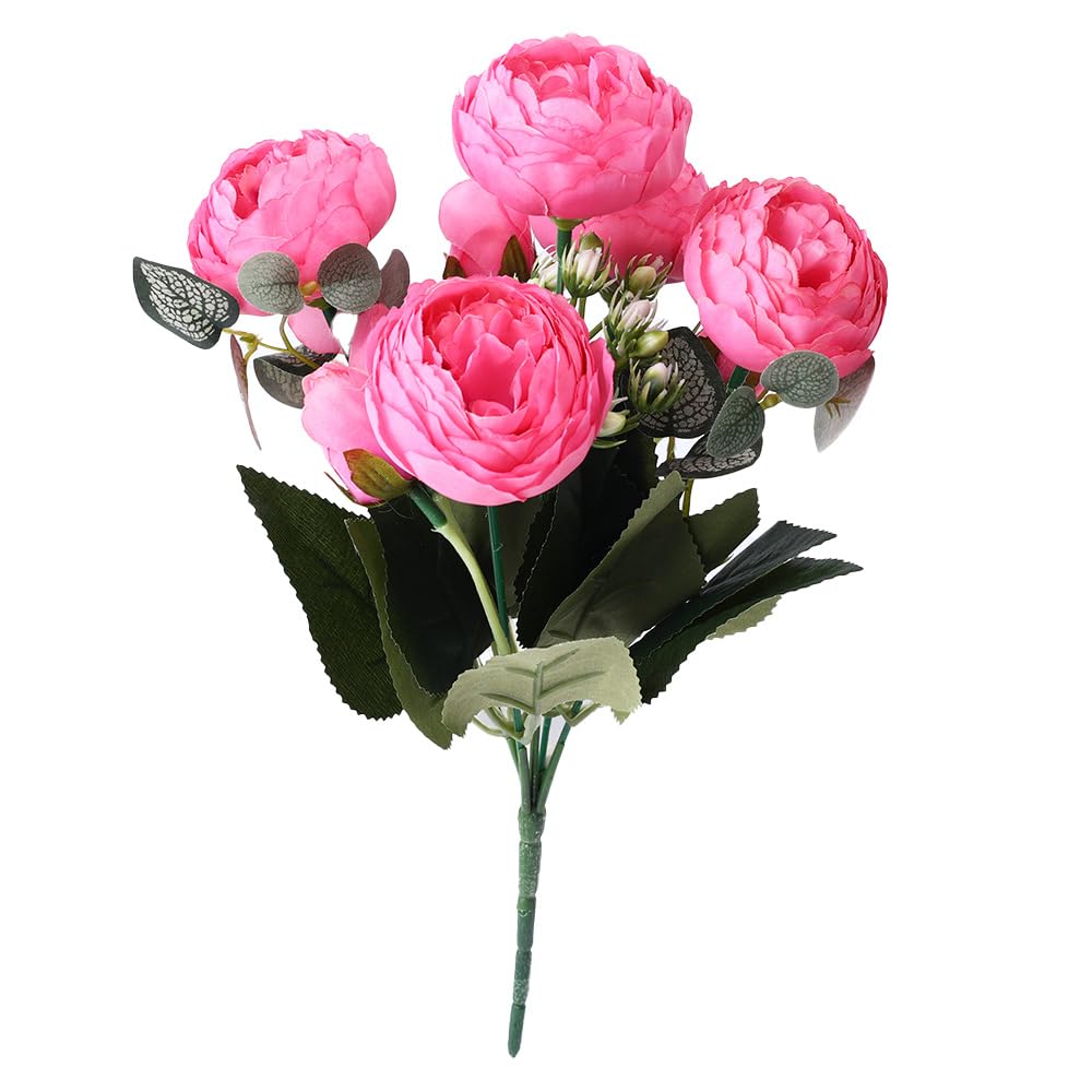 1 Piece Artificial Silk Peony Flowers Fabric Fake Flowers Home Decor Simulated F