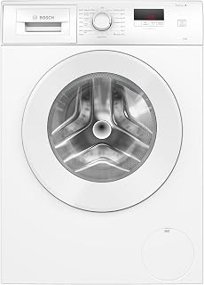Bosch Series 2 WGE03408GB Washing Machine, 8kg, 1400rpm, A Rated, White | SpeedPerfect, SilentPower Drive, small LED display, time delay/time remaining