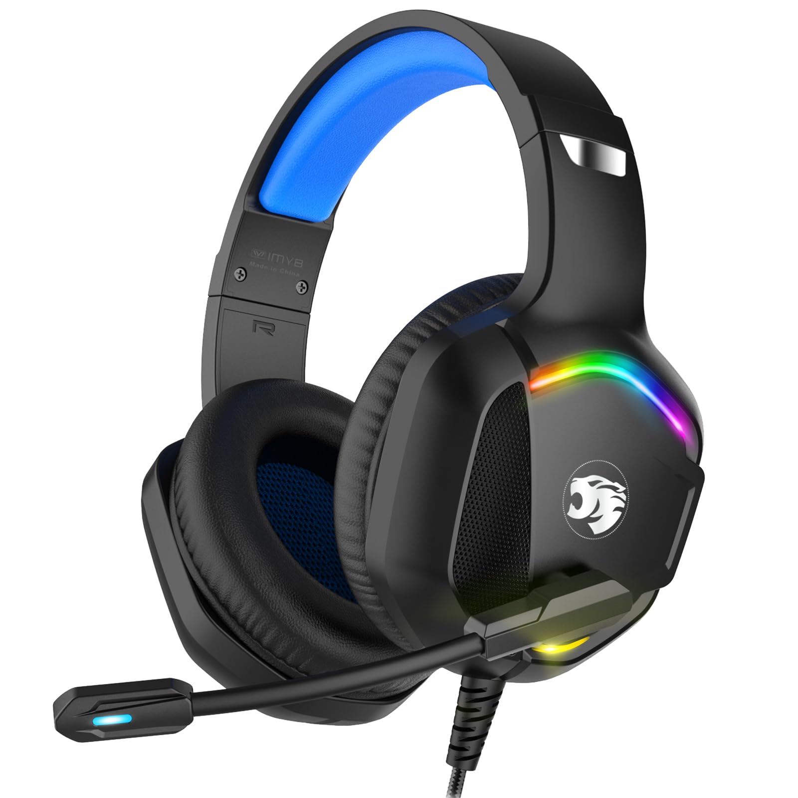 IMYB A36 Gaming Headset with Microphone for Pc, Xbox One Series X/s, Ps4, Ps5, S
