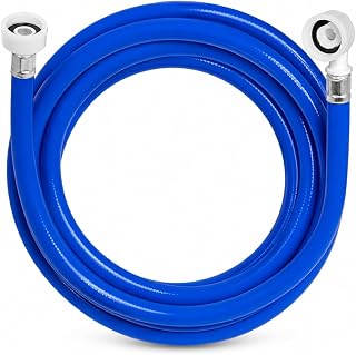 Universal Washing Machine Hose - Cold Water Inlet Pipe (1.5m) | Dishwasher Hose, Washing Machine Water Pipe, Blue Water Pipe, Universal Fit, Most Major Brands, 4 Length Options 1.5-5m