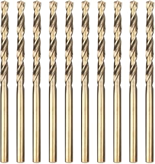 Meccion HSS Cobalt Jobber Drill Bit 10pcs 3.5mm Twist Drill Bit for Drilling Stainless Steel and Metal