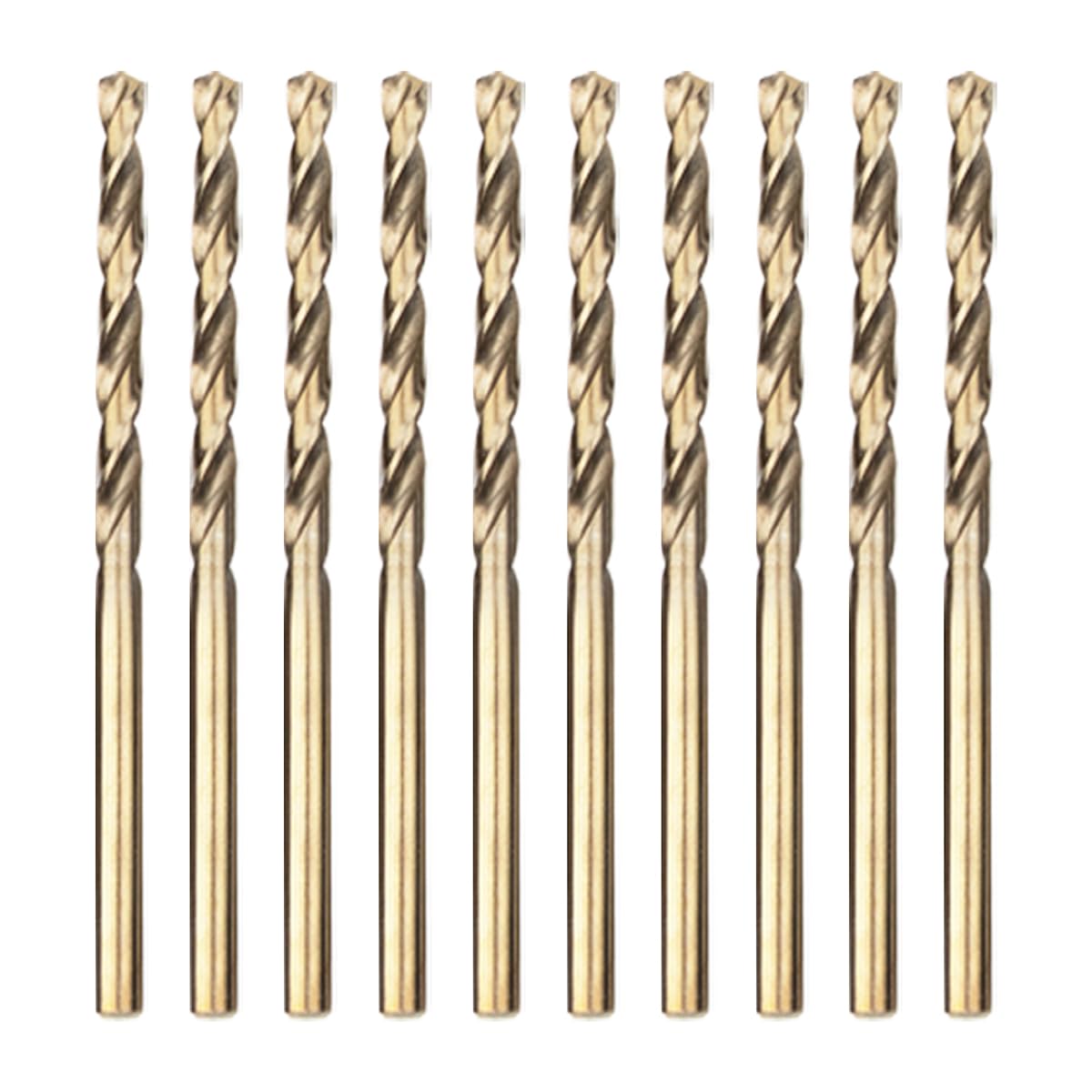Meccion HSS Cobalt Jobber Drill Bit 10pcs 3.5mm Twist Drill Bit for Drilling Sta
