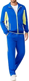 COOFANDY Conjunto deportivo de 2 piezas para hombre, con cremallera completa, para correr, correr, estilo informal, cálido