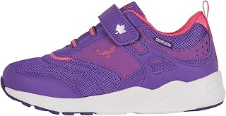 Daybreak Boys Girls Sneakers | Lightweight Breathable Mesh/Leather Athletic Running Kids Tennis Shoes | Hook and Loop Girls Boys Footwear