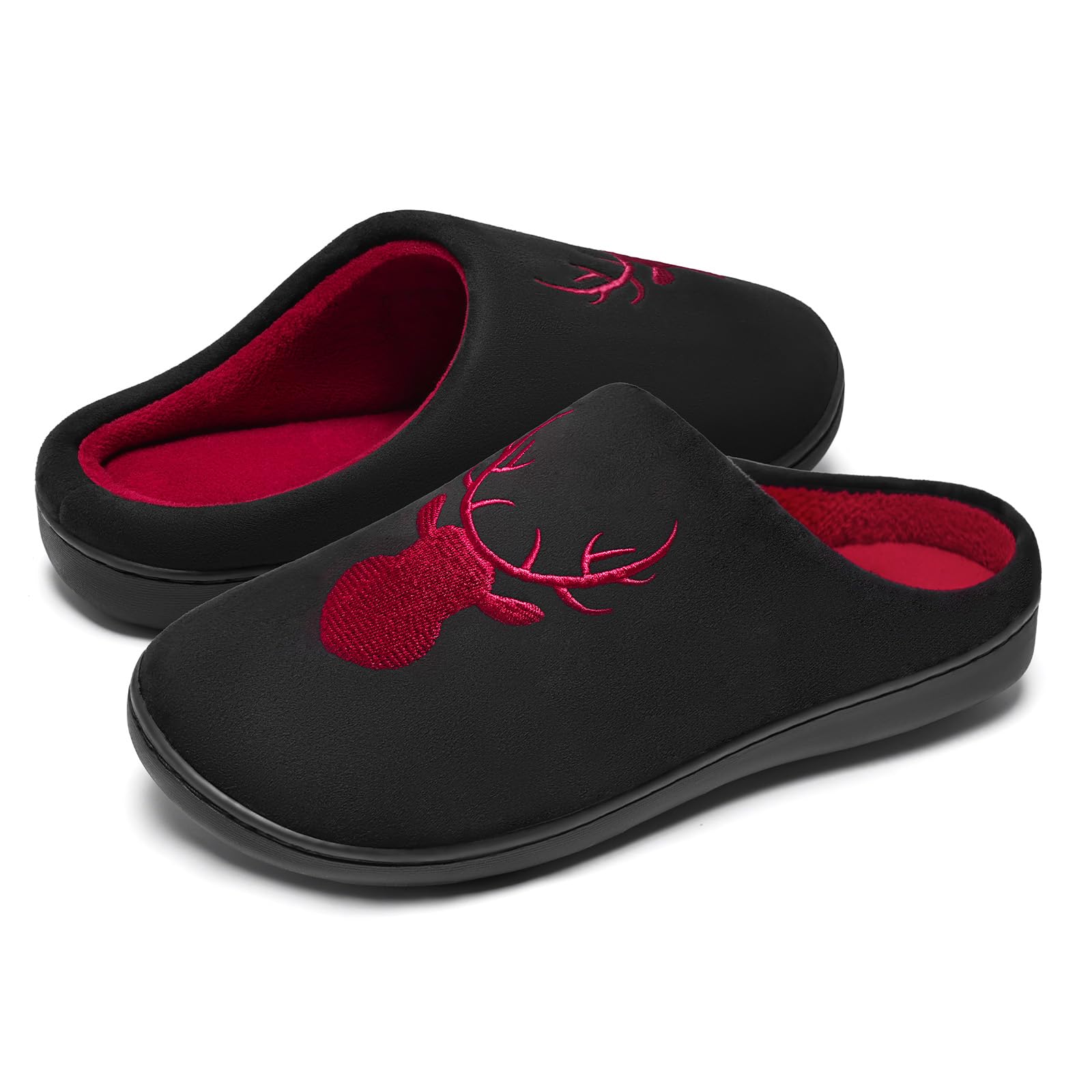 WateLves Slippers Men Women Winter Warm Shoes Memory Foam House Non-Slip Slipper