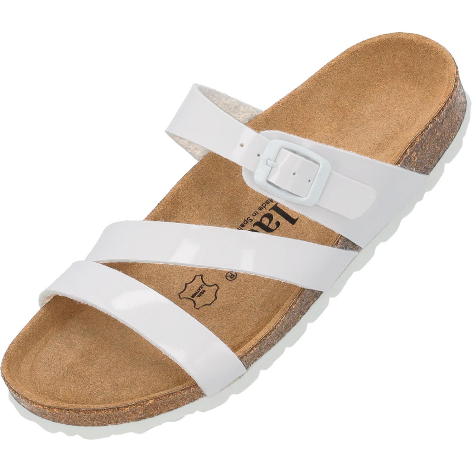 Palado Ikaria women's flip flops, fashion mules with natural cork sole, women's 
