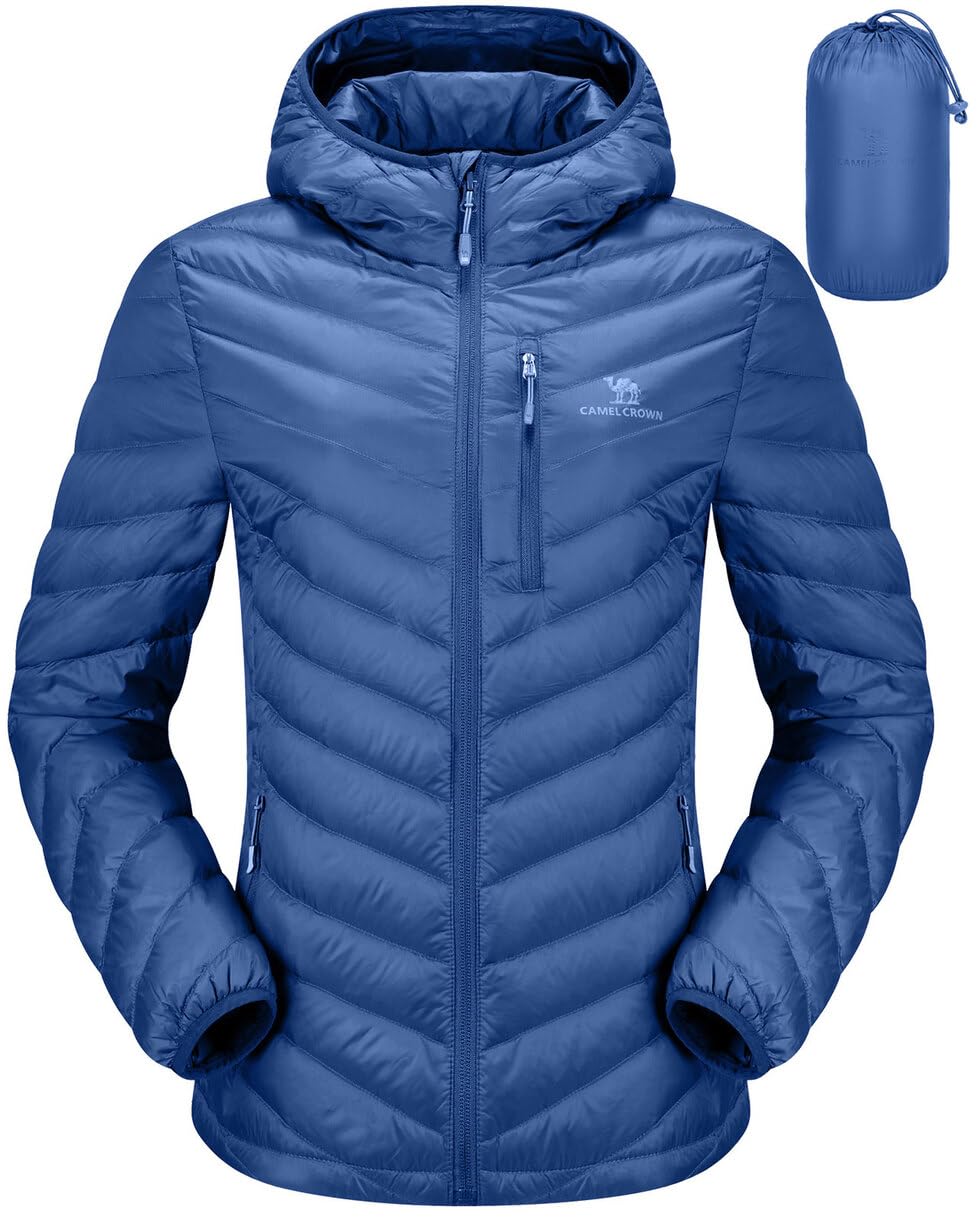 CAMEL CROWN Piumini da donna leggeri piumini ripiegabili trapuntati cappotto inv