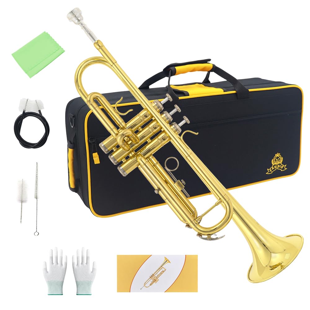 Trumpet Instrument,Band & Orchestra Musical Instruments for Beginners,With trump