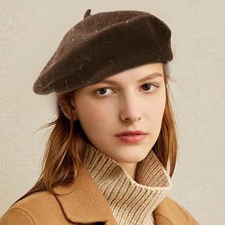 Autumn Winter Warm Thick Wool Blend Beret Classic Solid French Hat Vintage Painter Plain Beret for Women