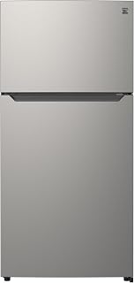 Kenmore 25 cu. ft. 33" Wide Top Mount Refrigerator - FPR Stainless Steel | Adjustable Glass Shelving, Crisper Drawers, Gallon Door Bins, LED Lighting, Fingerprint Resistant SS, ENERGY STAR Certified