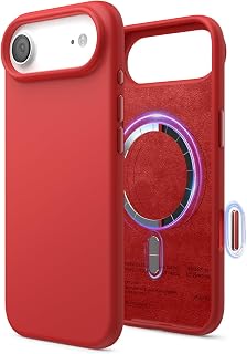 elago Premium Magnetic Silicone Case for iPhone Air Red