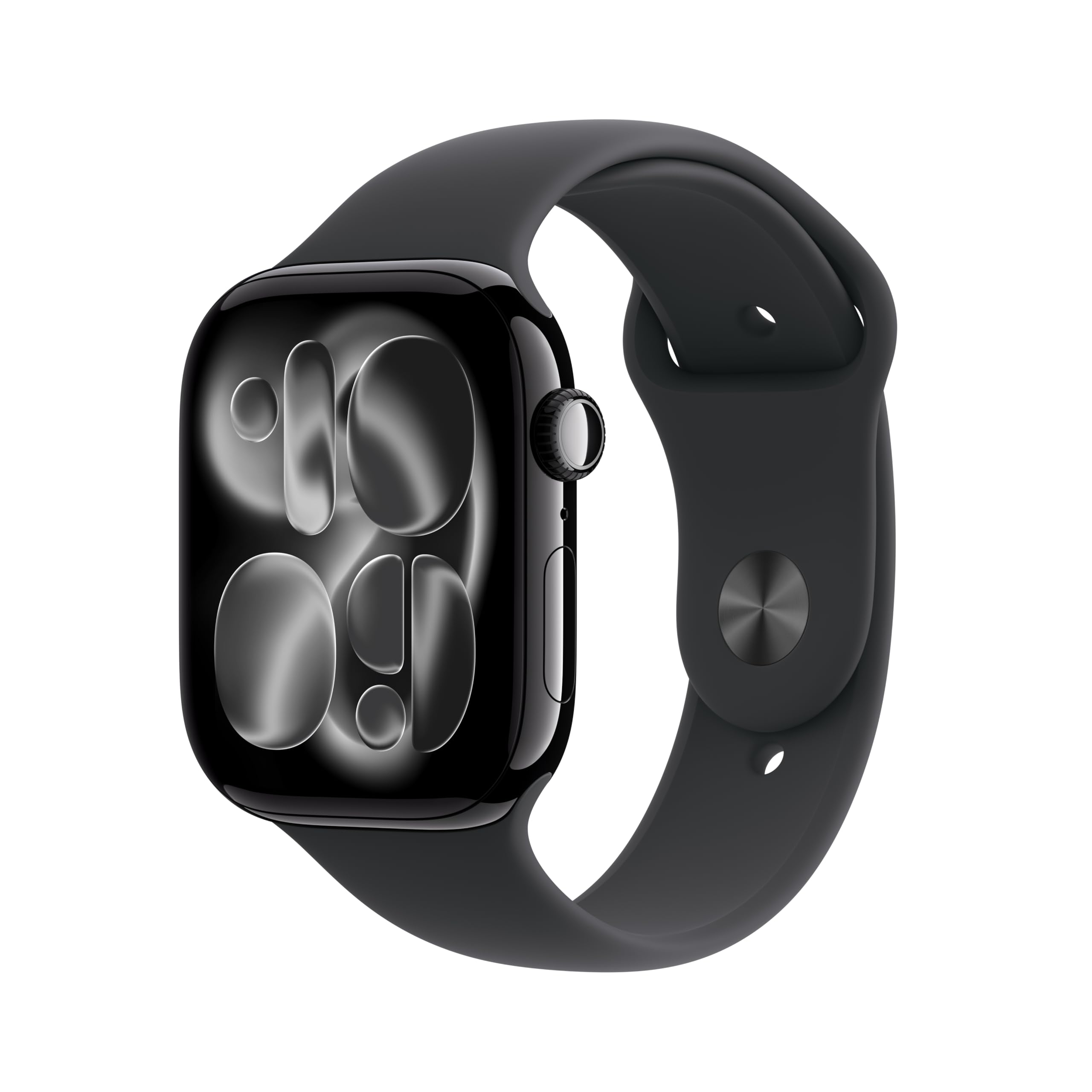 Apple Watch Series 11 (GPS, 46MM) Jet Black Aluminum Case with Black Sport Band 