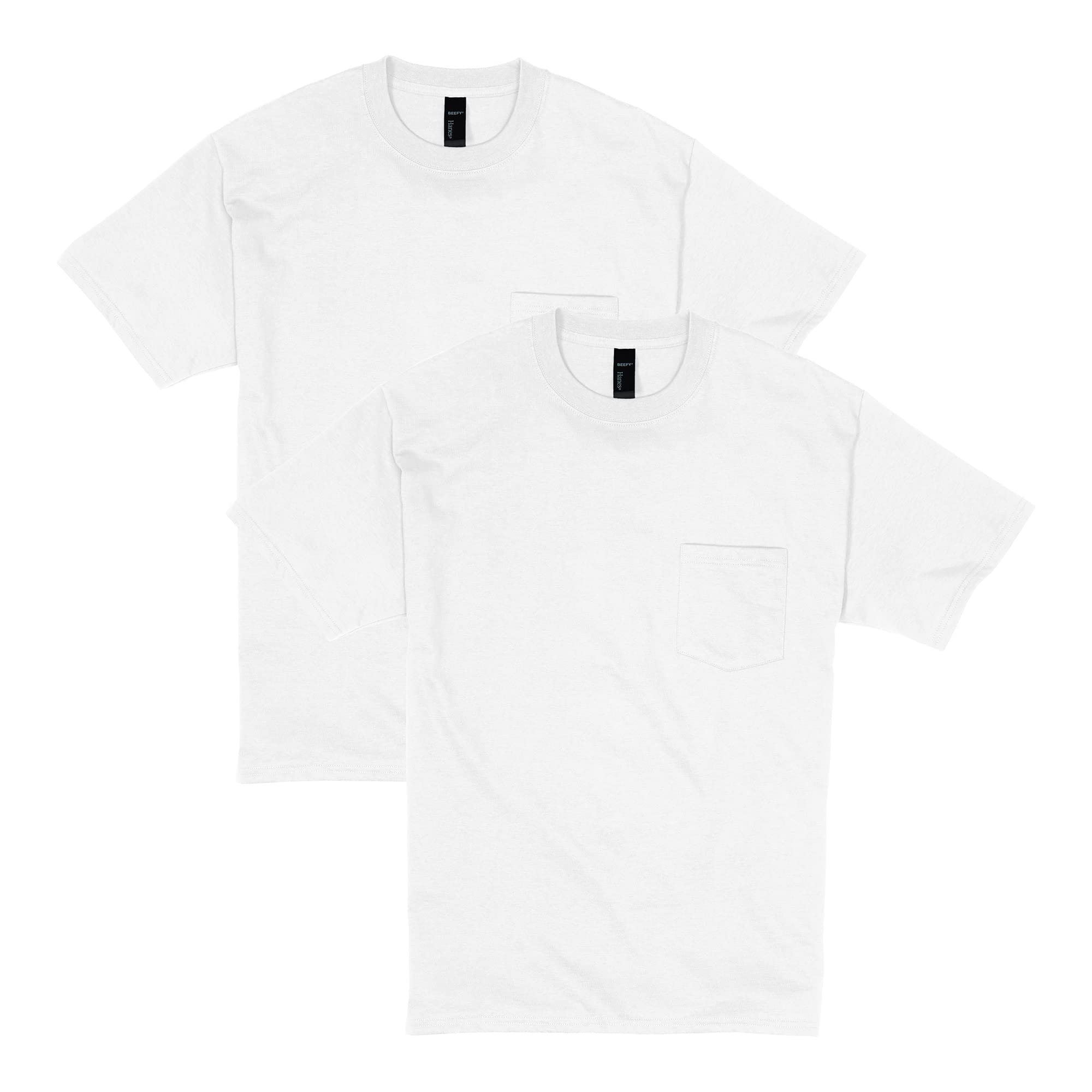 Hanes Men's T-Shirt, Opaque (Pack of 2)