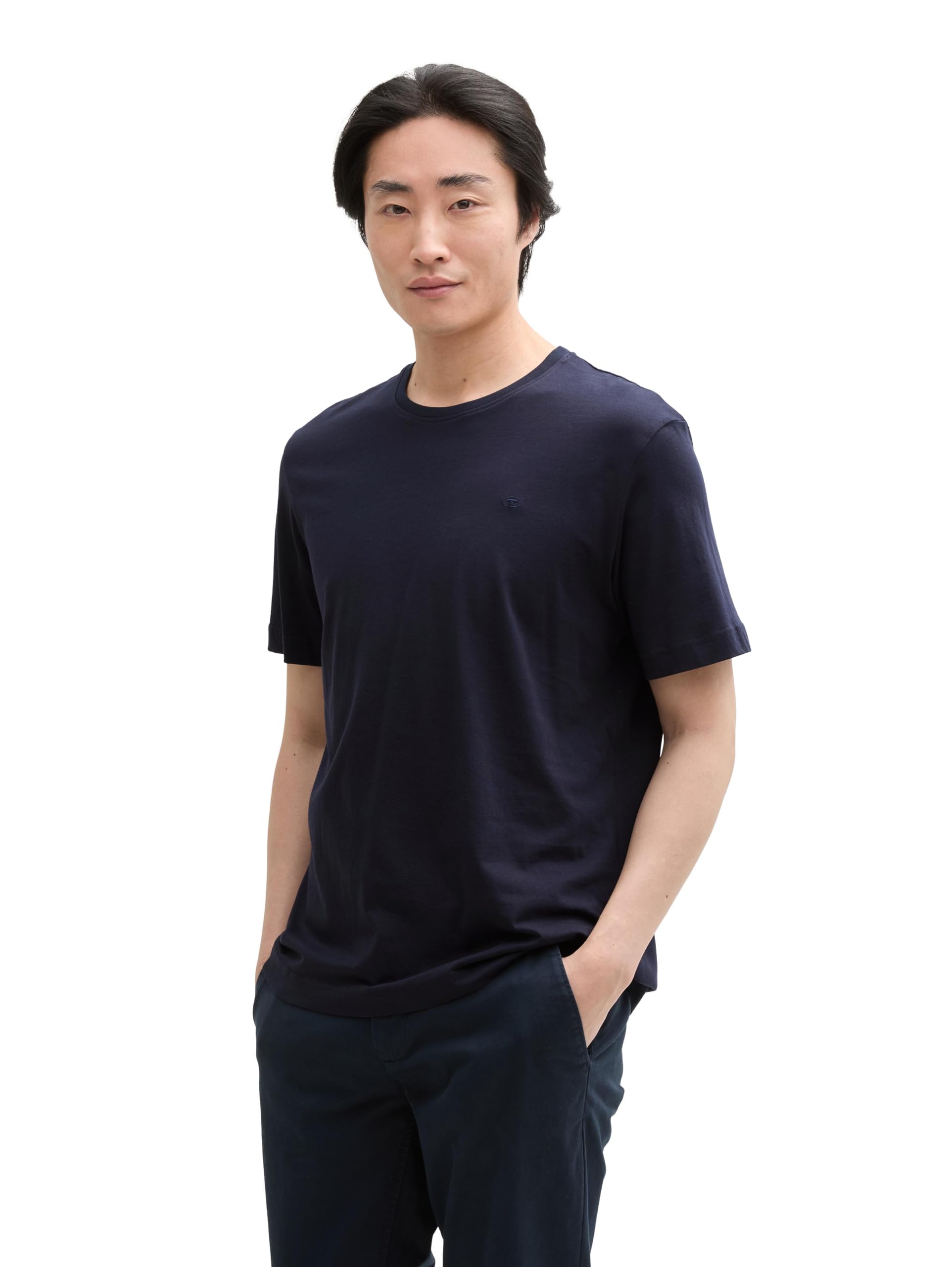 Tom Tailor Herren 1045833 Basic T-Shirt (1er Pack)