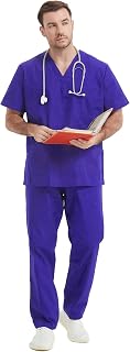 MISEMIYA Uniforms Unisex Medical Scrubs Set – Medical Uniform with Scrub Top and Pants - Ref.6801-6802