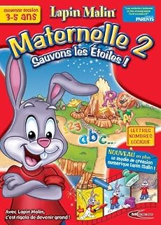 Lapin Malin maternelle 2 + kid pix 3-5 ans - sauvons les étoiles