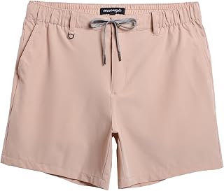 maamgic Men's 5/7 Inch Casual Classic Fit Golf Shorts Quick Dry 5-Pocket