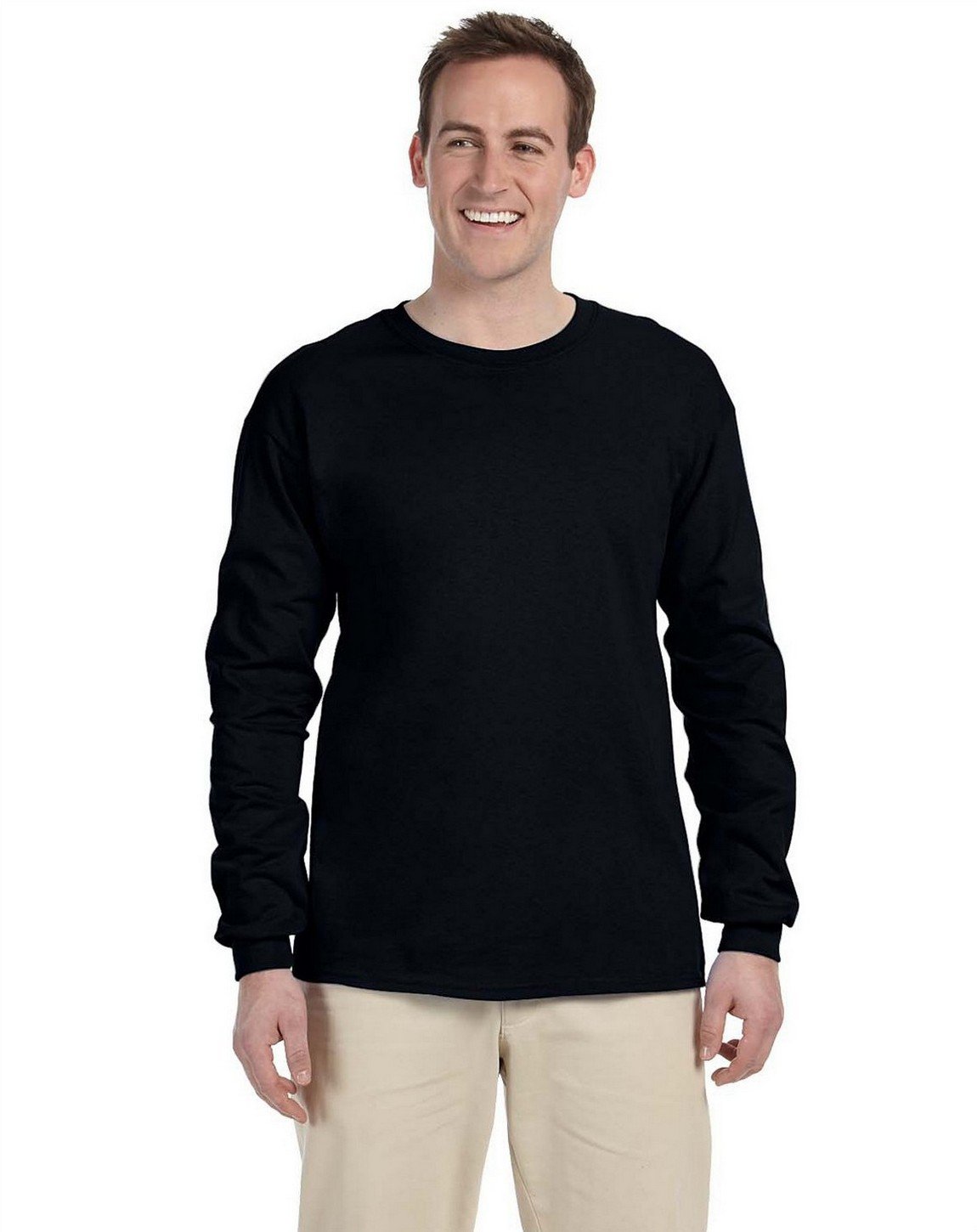 Gildan G2400 Ultra Style Cotton Long Sleeve T-Shirt Men's Shirt (Pack of 1)