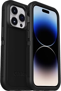 OtterBox iPhone 14 Pro Defender XT Case with MagSafe Shock and Drop Resistant Rugged Cover 5x Tested vs MIL-STD 810G Anti-Drop Regulations, Black