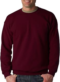 Gildan Men's Fleece Crew Neck Sweatshirt Tracksuit Top