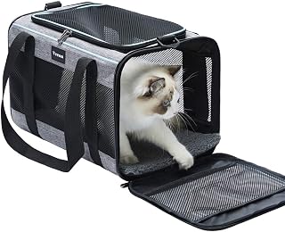 Vceoa 19"x12"x12" Pet Carrier for Cats | Toy of Fabric Pet Home