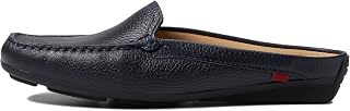 MARC JOSEPH NEW YORK レディース カジュアル 本革 フラット ミュール サンダル クローズドトゥ バックレス 快適 軽量 ファッション ローファー ベネチアンディテール スリッポン スライド