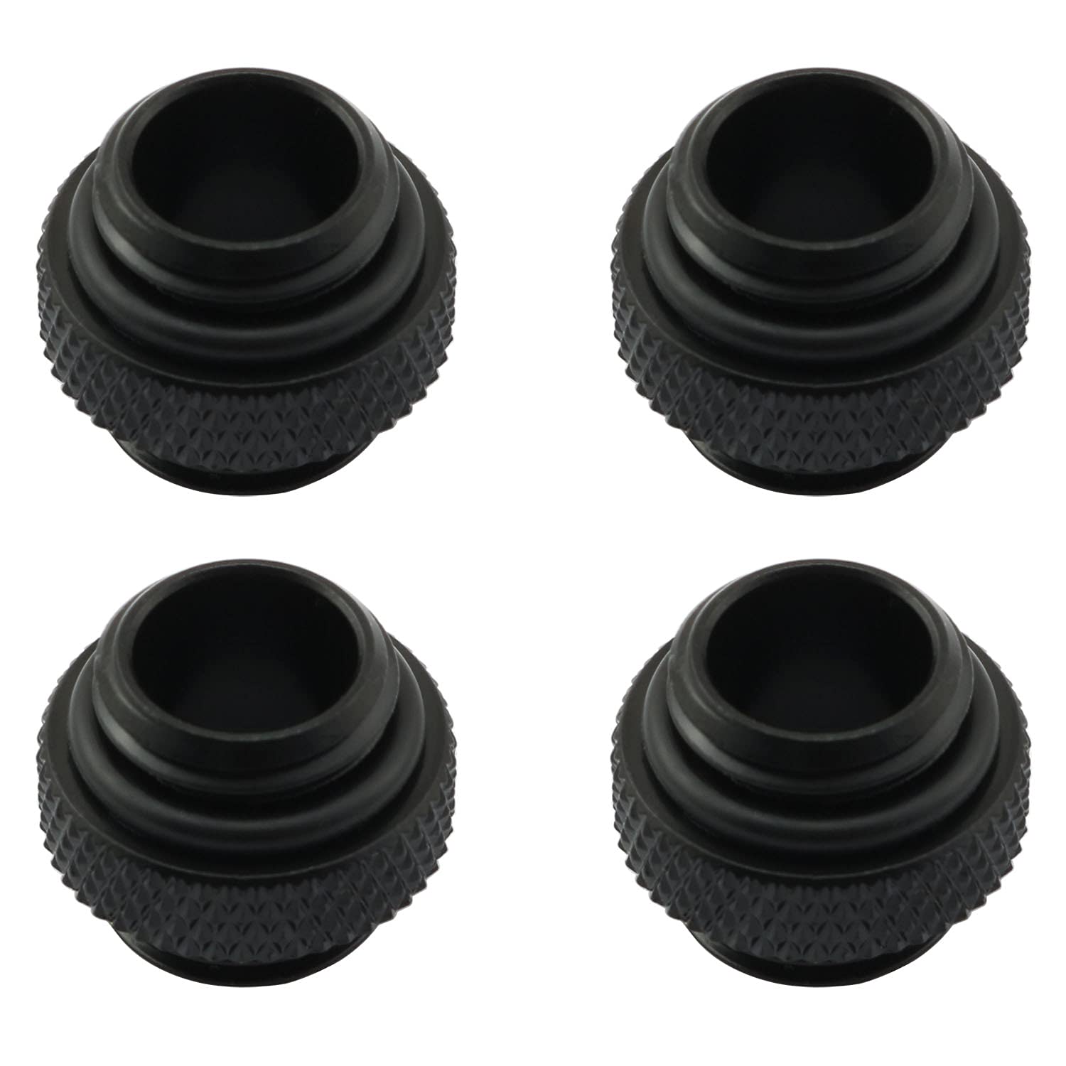 ZYAMY 4pcs G1/4" 5mm Male to Male Extender Fitting with Sealed O-Ring for PC Wat