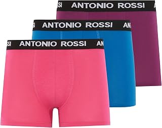 Antonio Rossi Antonio Rossi (3/6 Pack) Men's Boxer Shorts Slim Fit Strappy Boxer Briefs (1 Pack)