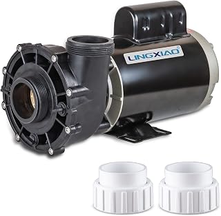 LINGXIAO SPA Pump, 4HP Hot Tub Pump - 2 Speed LX SPA Pumps Motor 220-240V, 2" Port, 56 Frame (Model: 56WUA400-II)
