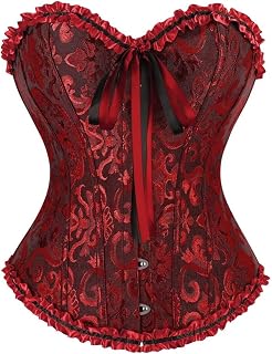 frawirshau Women's Overbust Costume Corset Renaissance Victorian