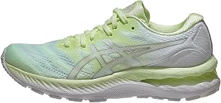 ASICS Nimbus 23 Women's Road Running Shoe, Illuminate Yellow Pure Silver, 43.5 EU