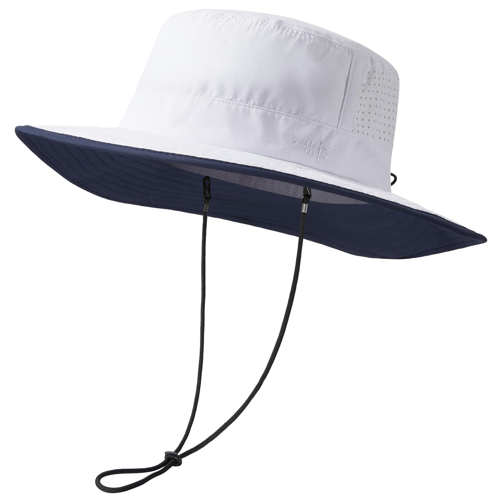 BASSDASH UPF 50+ Water-Resistant Fishing Bucket Hat with Laser Perforated Mesh A