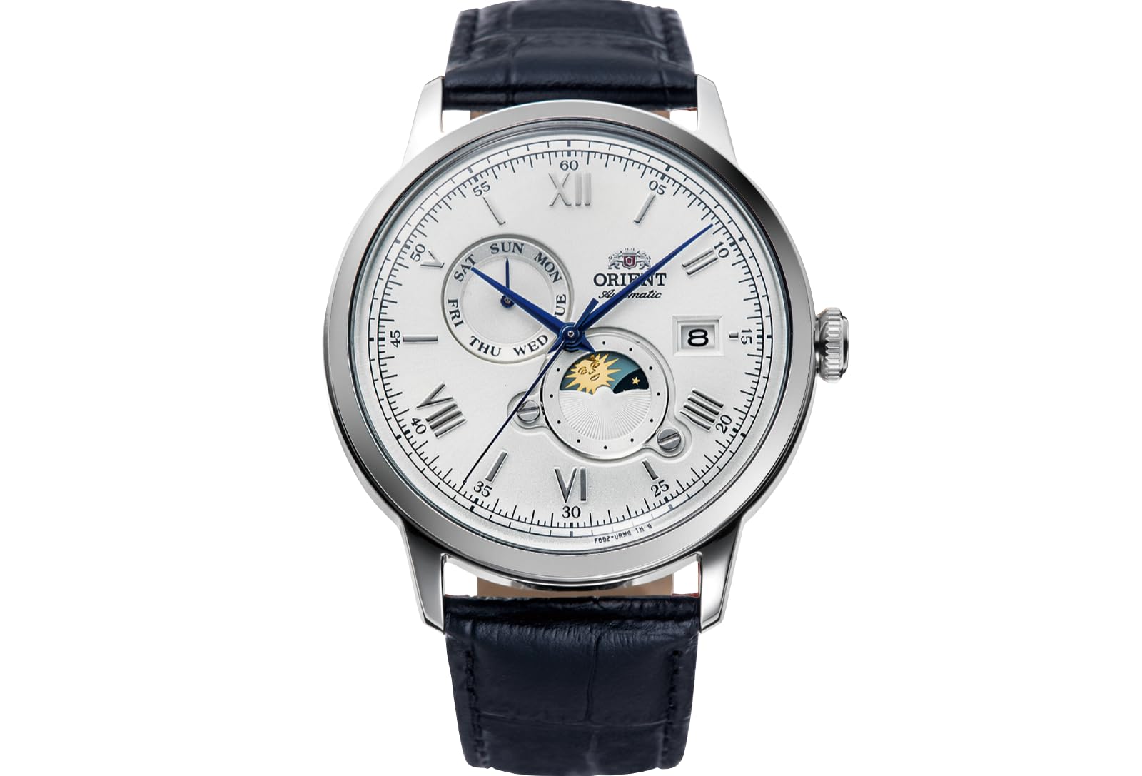 Orient Bambino Version 9 Stainless Steel Automatic Dress Watch with Weekly Calen