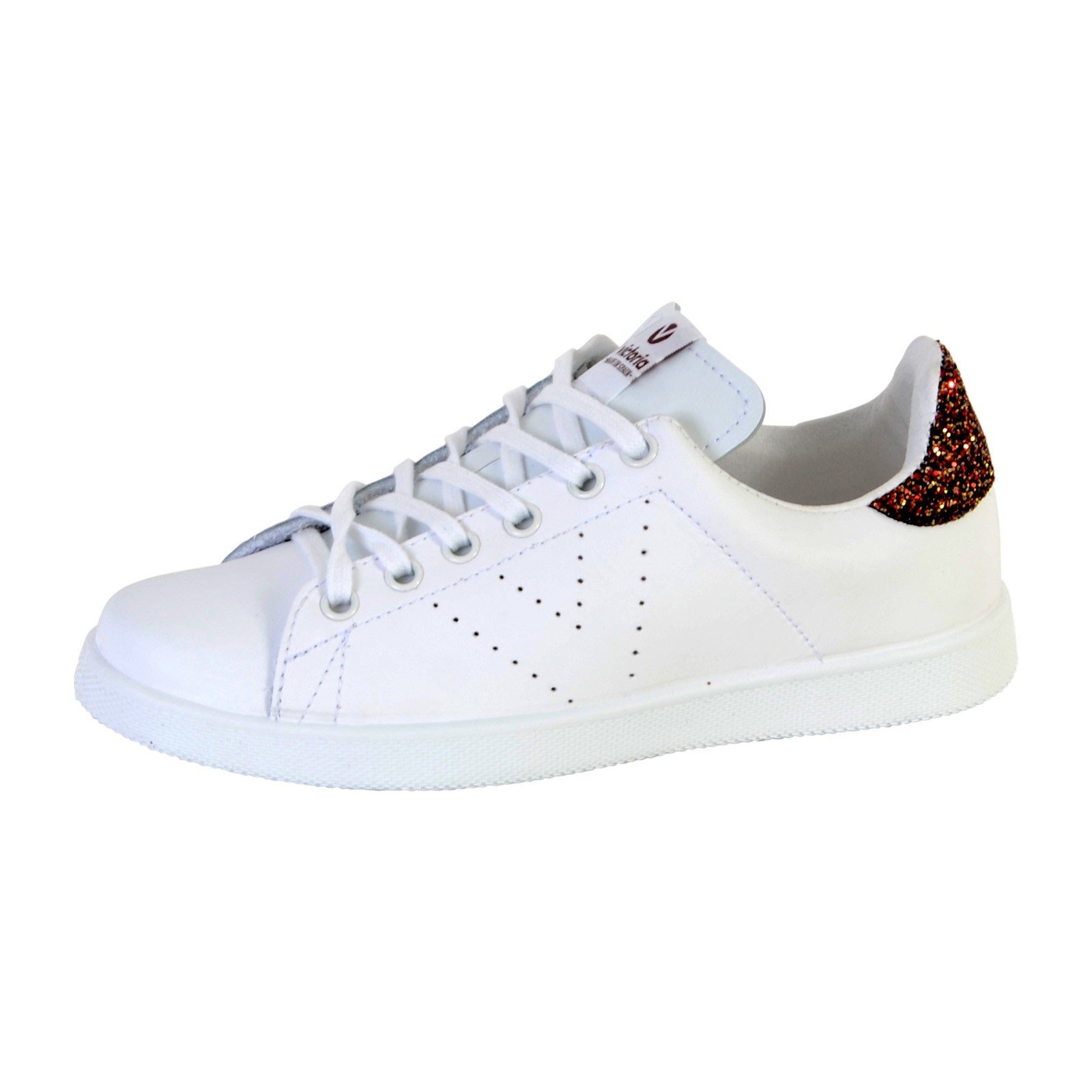 victoria Platform Basket Madrid Utopia Leather & Back Glitter & Logo Die Cut 126