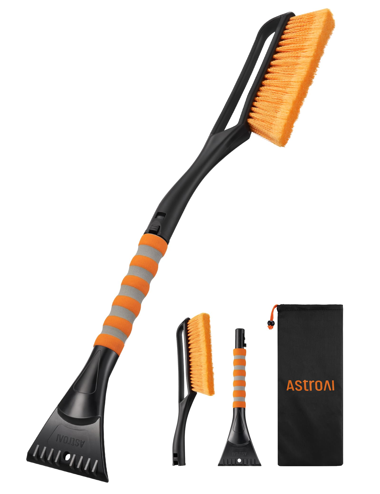AstroAI 27" 2-in-1 Detachable Snow Brush &amp; Ice Scrapers for Car Windshi