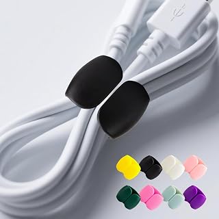 20 Pack Reusable Cable Tidy Clips for Charging Cables, Data Lines and Earphone Storage