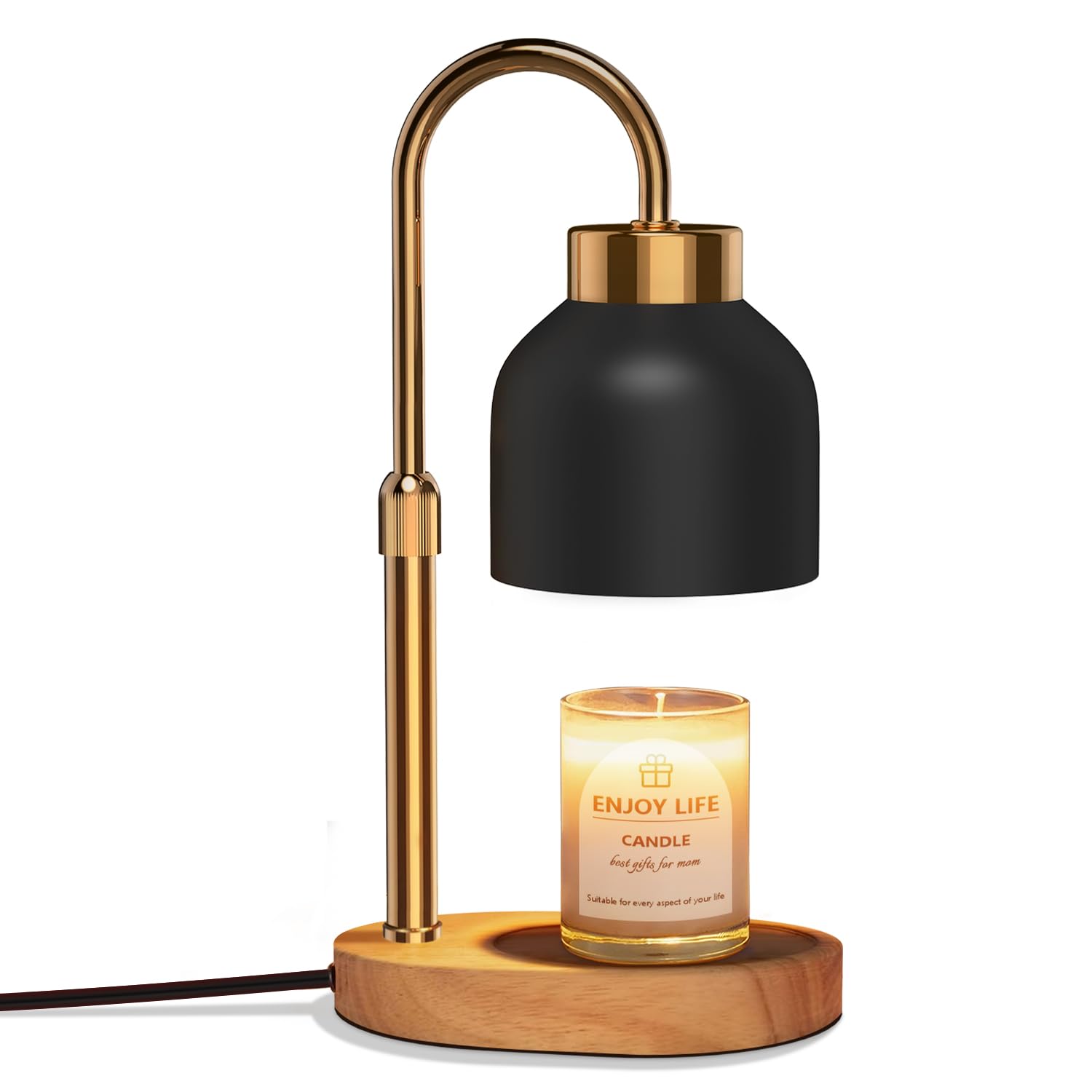 seenlast Candle Warmer Lamp with Dimmer Adjustable Height,Vintage Home Decor for