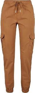 Urban Classics Ladies' High-Waist Cargo Jogging Women Sports Pants Black