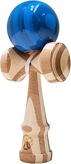 Yuntrove Professional Competition Kendama - Bamboo Skill Toy, Japanese Wooden Ball and Cup Game, Hand-Eye Coordination Trainer for Kids & Adults (Blue)