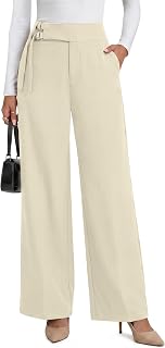 ANRABESS Womens Buckle Dress Pants with Pockets