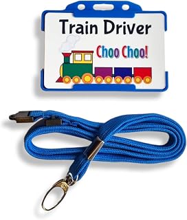 SapphireCardsLtd Train Driver Children's Novelty ID Card & Lanyard - Role play - Pretend Play - Imaginary Play