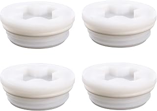 QWORK 2” Bung Cap, 4 PCS Poly Buttress Drum Bung for 55 Gallon Plastic Drum, Course Thread
