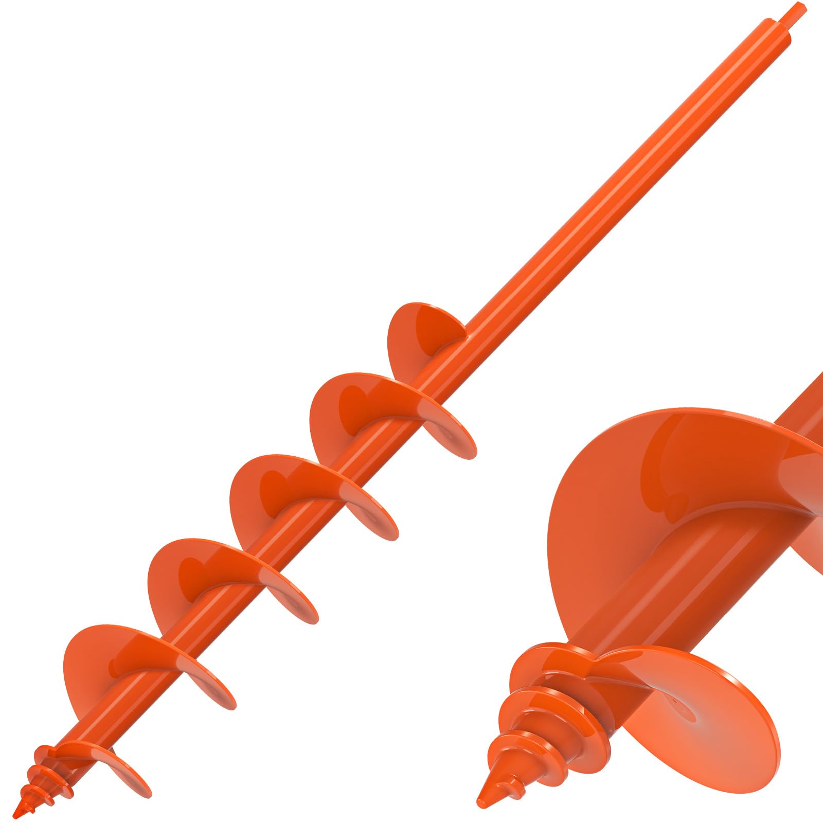 Insaga Threaded Auger Drill Bit for Planting, 4''x32'' Drill Augers for Digging 