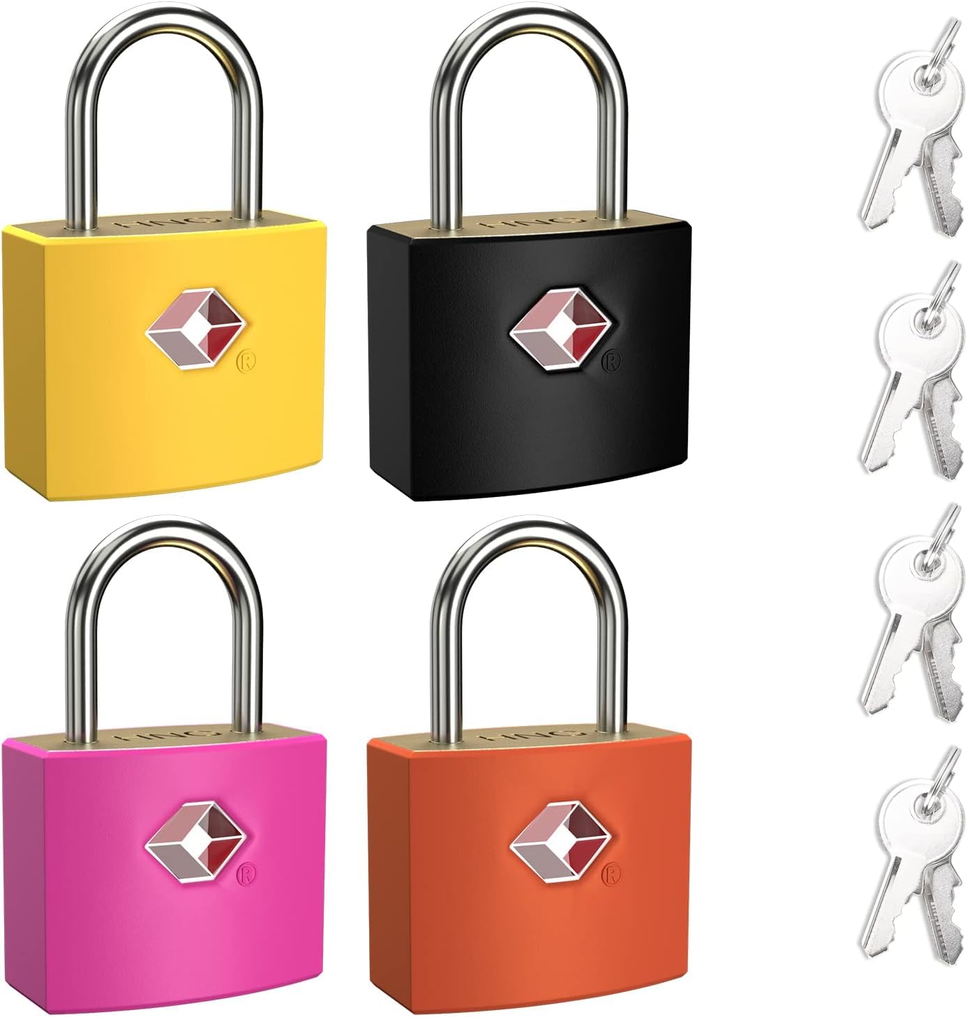 TSA Luggage Locks with Keys, [4 Packs][8 Keys] Diyife Key Travel Locks, Suitcase