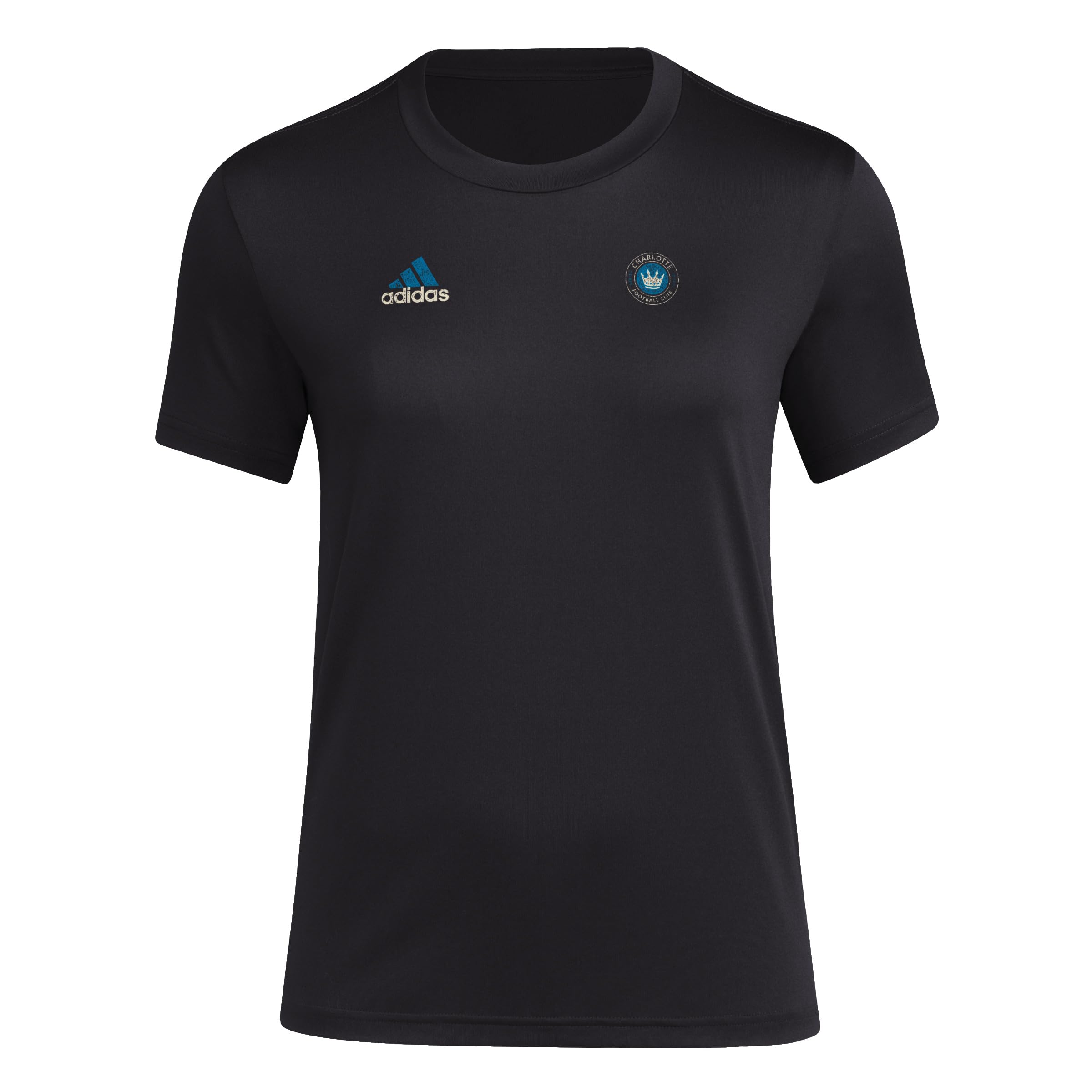 adidas Women's Charlotte Fc Short Sleeve Pre-Game T-Shirt Charlotte FC Short Sle
