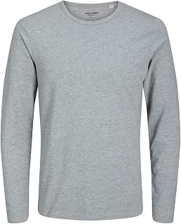 JACK & JONES Male Langarm-T-Shirt Einfarbig Langarm-T-Shirt
