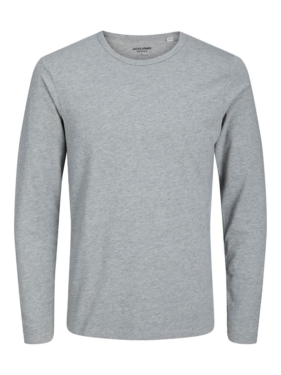 JACK & JONES Male Langarm-T-Shirt Einfarbig Langarm-T-Shirt