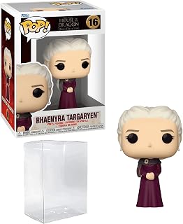 Rhaenyra Targaryen #16 in Purple Robe House of the Dragon Game of Thrones Funko POP! TV Figurine Bundle with HOFSM Protector Case