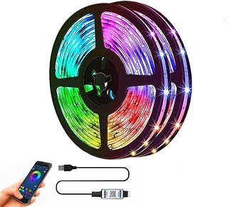 USB LED Strip RGB 5V Flexible Smart APP Control Mini Self Adhesive Light Strip for TV Game PC Ambient Backlight Room 3M