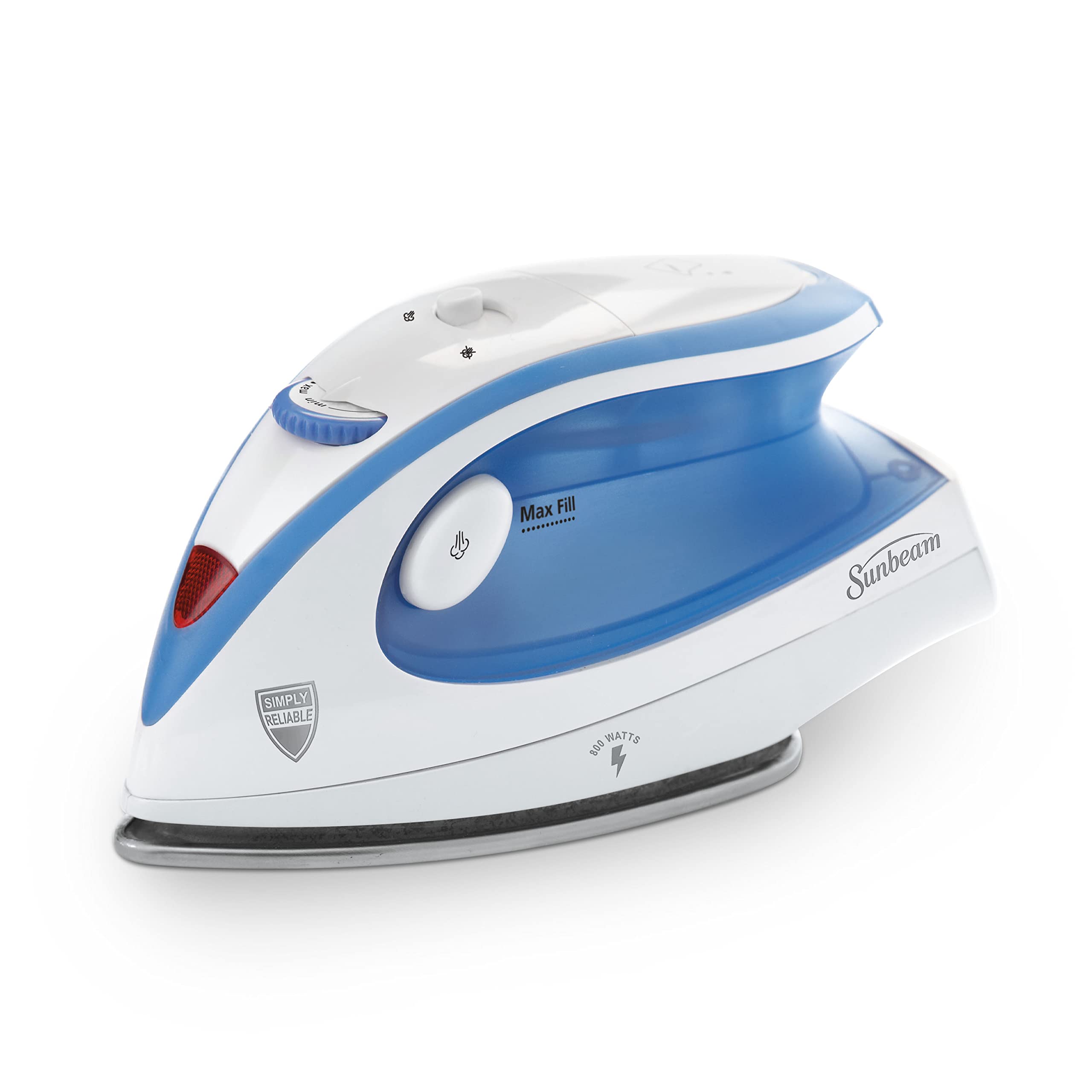 Sunbeam Hot-2-Trot 800 Watt Compact Non-Stick Soleplate Travel Iron, GCSBTR-100-